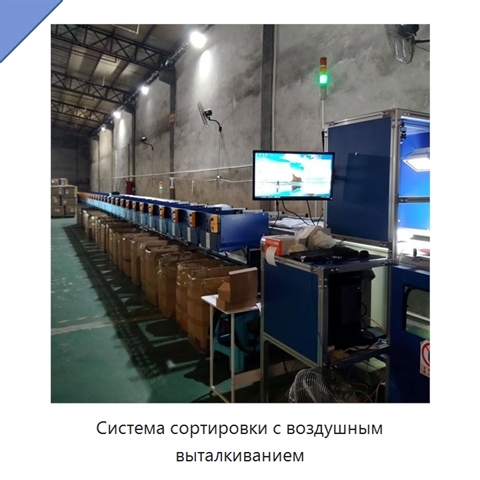 Система сортировки с воздушным выталкиванием