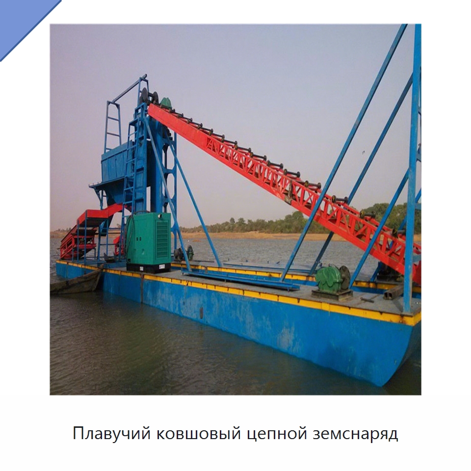 Плавучий ковшовый цепной земснаряд — Горнодобывающее оборудование