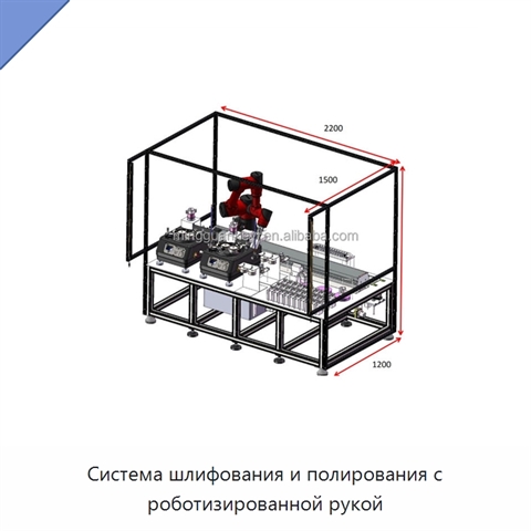 Система шлифования и полирования с роботизированной рукой