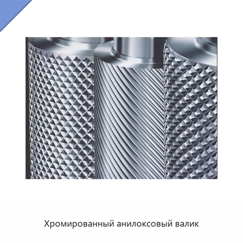 Хромированный анилоксовый валик