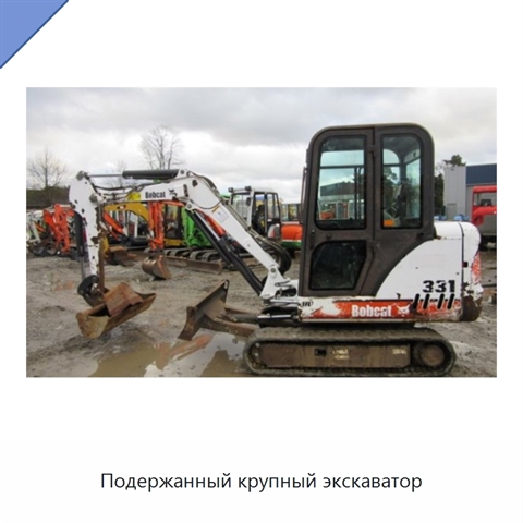 Подержанный крупный экскаватор