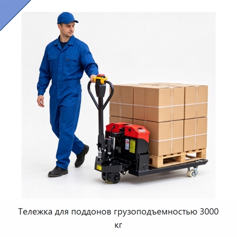 Тележка для поддонов грузоподъемностью 3000 кг