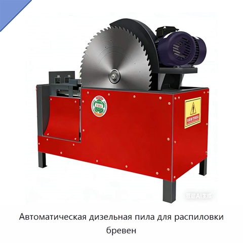 Автоматическая дизельная пила для распиловки бревен