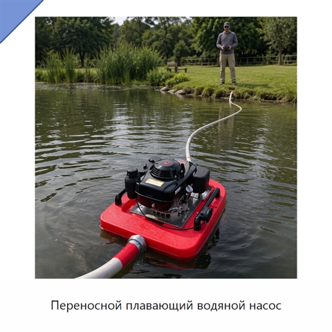 Переносной плавающий водяной насос