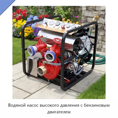 Водяной насос высокого давления с бензиновым двигателем