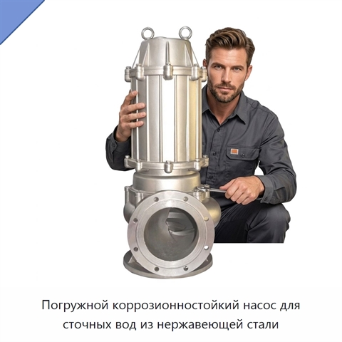 Погружной коррозионностойкий насос для сточных вод из нержавеющей стали