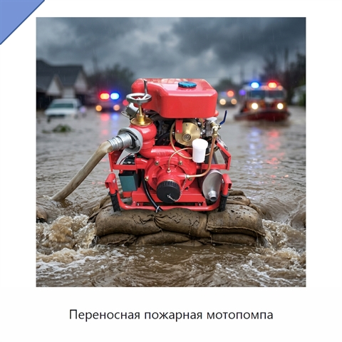 Переносная пожарная мотопомпа