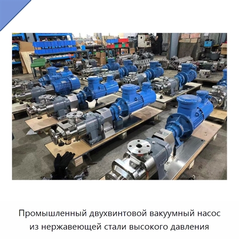 Промышленный двухвинтовой вакуумный насос из нержавеющей стали высокого давления