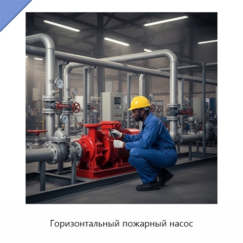 Горизонтальный пожарный насос