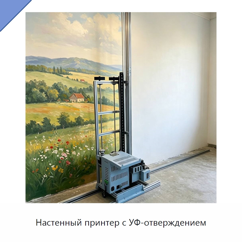 Настенный принтер с УФ-отверждением — Специальная строительная техника