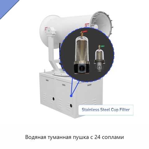 Водяная туманная пушка с 24 соплами