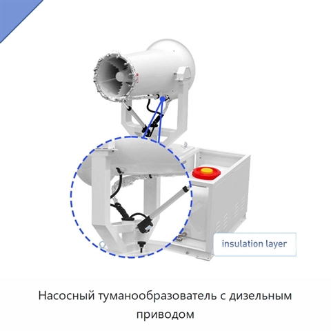 Насосный туманообразователь с дизельным приводом