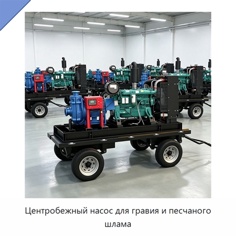 Центробежный насос для гравия и песчаного шлама