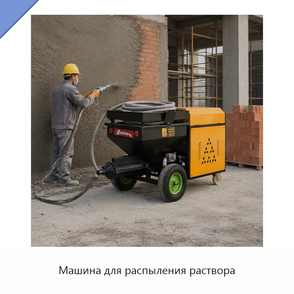 Машина для распыления раствора — Штукатурные станции