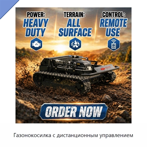Газонокосилка с дистанционным управлением