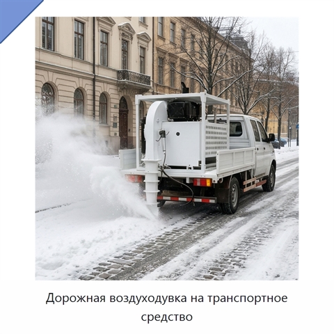 Дорожная воздуходувка на транспортное средство