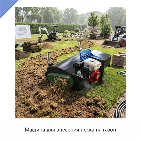 Машина для внесения песка на газон
