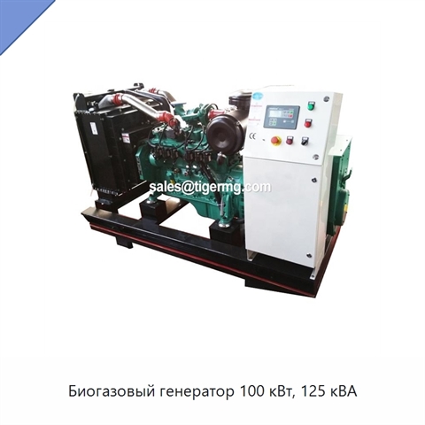 Биогазовый генератор 100 кВт, 125 кВА