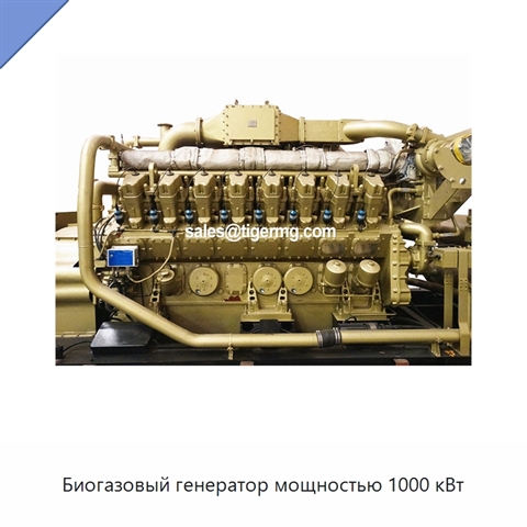 Биогазовый генератор мощностью 1000 кВт