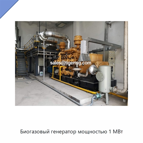 Биогазовый генератор мощностью 1 МВт