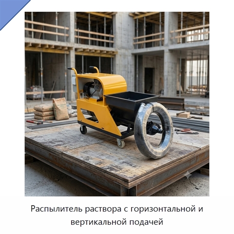 Распылитель раствора с горизонтальной и вертикальной подачей