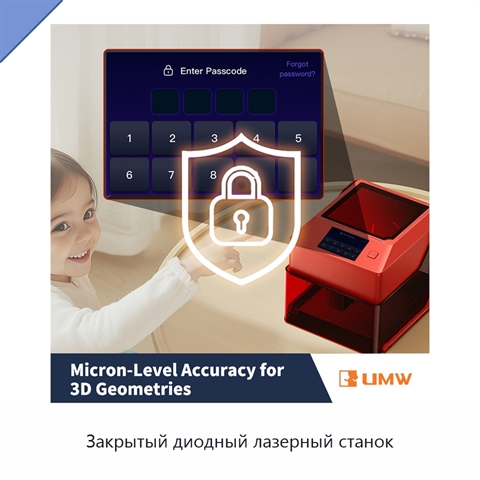Закрытый диодный лазерный станок