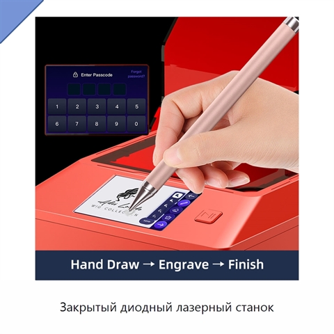 Закрытый диодный лазерный станок