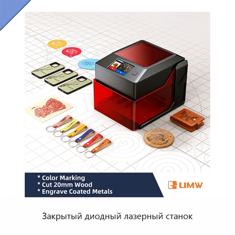Закрытый диодный лазерный станок