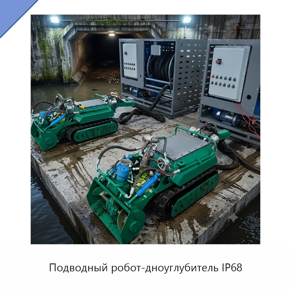 Подводный робот-дноуглубитель IP68 — Коммунальная техника