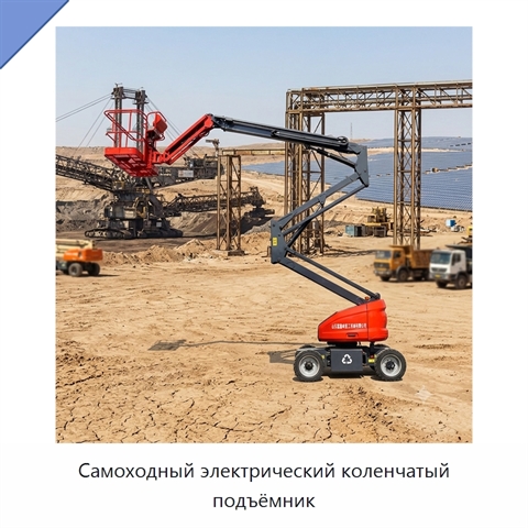 Самоходный электрический коленчатый подъёмник
