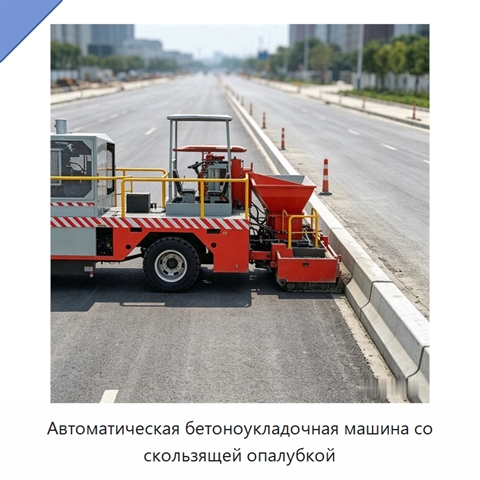 Автоматическая бетоноукладочная машина со скользящей опалубкой