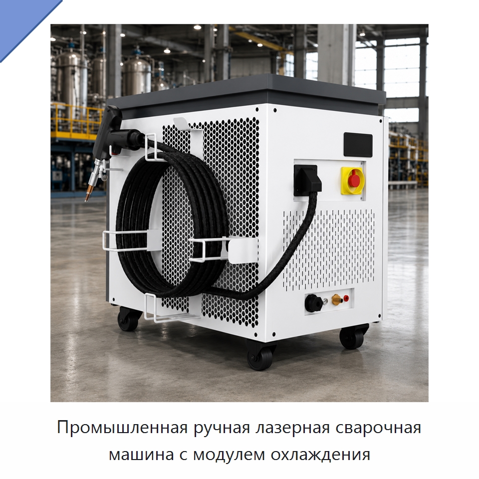 Промышленная ручная лазерная сварочная машина с модулем охлаждения — Установки лазерной сварки