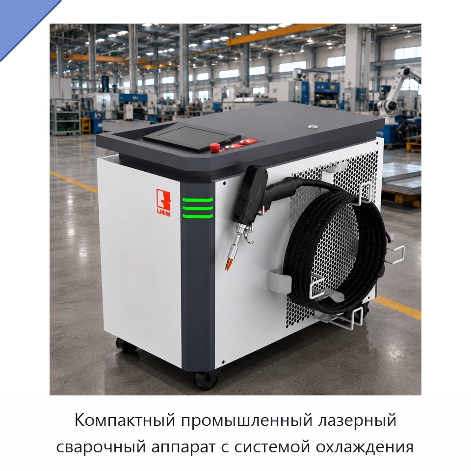 Компактный промышленный лазерный сварочный аппарат с системой охлаждения — Установки лазерной сварки