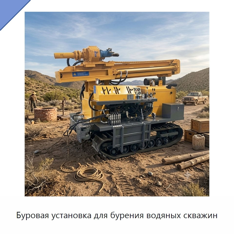 Буровая установка для бурения водяных скважин — Горнодобывающее оборудование