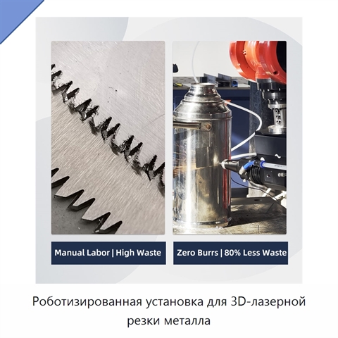 Роботизированная установка для 3D-лазерной резки металла