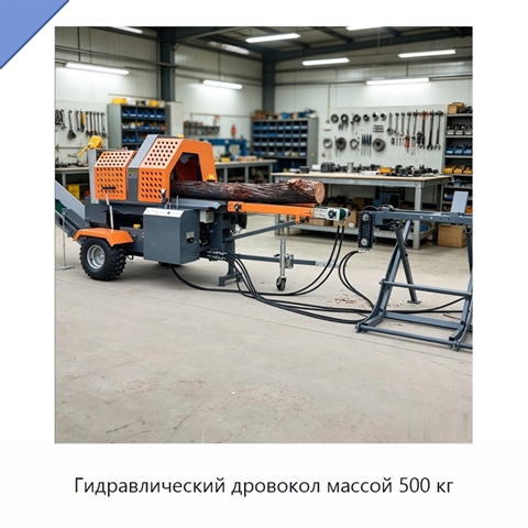 Гидравлический дровокол массой 500 кг