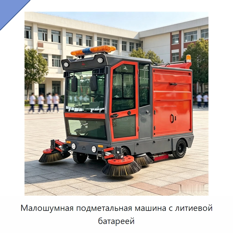 Малошумная подметальная машина с литиевой батареей — Коммунальная техника