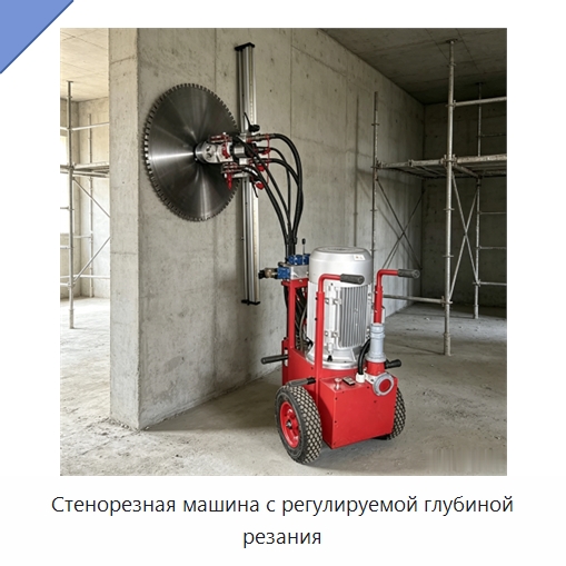 Стенорезная машина с регулируемой глубиной резания — Специальная строительная техника