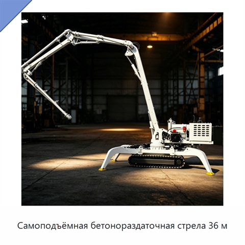 Самоподъёмная бетонораздаточная стрела 36 м