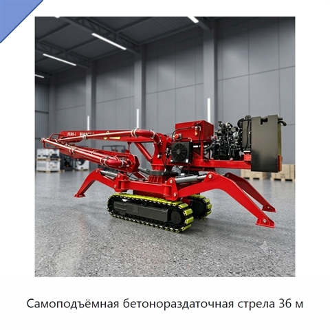 Самоподъёмная бетонораздаточная стрела 36 м