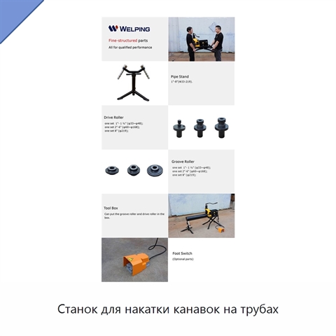 Станок для накатки канавок на трубах
