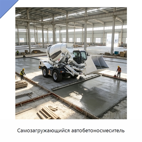 Самозагружающийся автобетоносмеситель