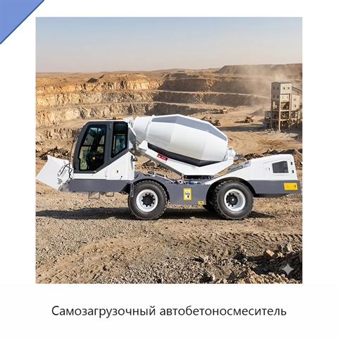 Самозагрузочный автобетоносмеситель