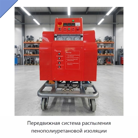 Передвижная система распыления пенополиуретановой изоляции