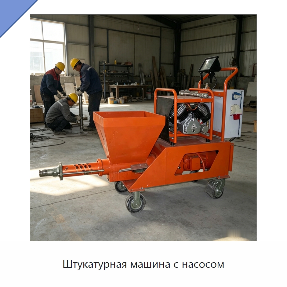 Штукатурная машина с насосом — Штукатурные станции
