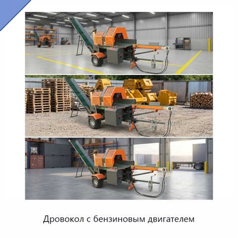 Дровокол с бензиновым двигателем