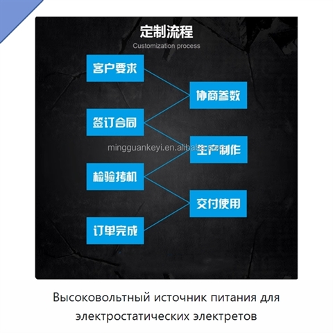 Высоковольтный источник питания для электростатических электретов