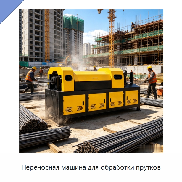 Переносная машина для обработки прутков — Машины для правки металла