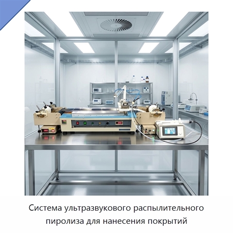 Система ультразвукового распылительного пиролиза для нанесения покрытий