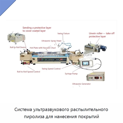 Система ультразвукового распылительного пиролиза для нанесения покрытий